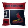 [Personalization Only] OFFICIAL MLB Colorblock Pillow - St. Louis Cardinals