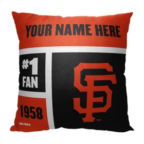 [Personalization Only] San Francisco Giants Colorblock Personalized Pillow