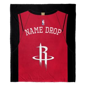 [Personalization Only] OFFICIAL NBA Jersey Personalized Silk Touch Throw Blanket - Rockets