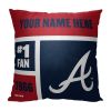 [Personalization Only] OFFICIAL NHL Colorblock Pillow - Atlanta Braves