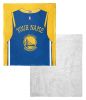 [Personalization Only] OFFICIAL NBA Jersey Silk Touch Sherpa Throw Blanket - Warriors