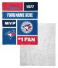 [Personalization Only] Blue Jays Colorblock Personalized Silk Touch Sherpa Throw Blanket