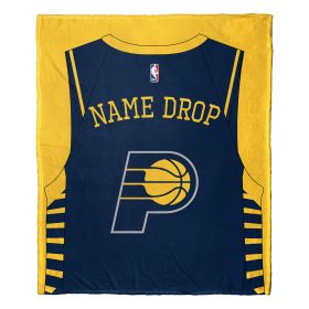 [Personalization Only] OFFICIAL NBA Jersey Personalized Silk Touch Throw Blanket - Pacers