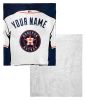 [Personalization Only] Astros OFFICIAL MLB Jersey Personalized Silk Touch Sherpa Throw Blanket, 50" X 60"