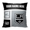 [Personalization Only] OFFICIAL NHL Colorblock Pillow - Los Angeles Kings