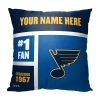 [Personalization Only] OFFICIAL NHL Colorblock Pillow - St. Louis Blues