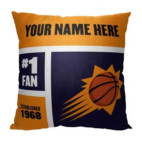 [Personalization Only] OFFICIAL NBA Colorblock Personalized Pillow - Phoenix Suns