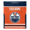 [Personalization Only] OFFICIAL NHL Jersey Silk Touch Throw Blanket - Oilers