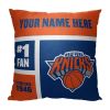 [Personalization Only] New York Knicks Colorblock Personalized Pillow