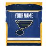 [Personalization Only] OFFICIAL NHL Jersey Silk Touch Throw Blanket - Blues