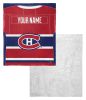 [Personalization Only] OFFICIAL NHL Jersey Personalized Silk Touch Sherpa Throw Blanket - Canadiens