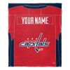 [Personalization Only] OFFICIAL NHL Jersey Personalized Silk Touch Throw Blanket - Capitals