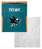 [Personalization Only] OFFICIAL NHL Jersey Personalized Silk Touch Sherpa Throw Blanket - Sharks