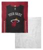 [Personalization Only] OFFICIAL NBA Jersey Silk Touch Sherpa Throw Blanket - Heat