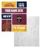 [Personalization Only] OFFICIAL NBA Colorblock Silk Touch Sherpa Throw Blanket - Cleveland Cavaliers