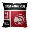 [Personalization Only] Atlanta Hawks Colorblock Personalized Pillow