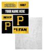 [Personalization Only] Pirates Colorblock Personalized Silk Touch Sherpa Throw Blanket