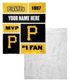 [Personalization Only] Pirates Colorblock Personalized Silk Touch Sherpa Throw Blanket