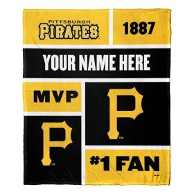 [Personalization Only] Pirates Colorblock Personalized Silk Throw