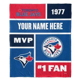 [Personalization Only] Blue Jays Colorblock Personalized Silk Throw