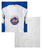 [Personalization Only] Mets OFFICIAL MLB Jersey Personalized Silk Touch Sherpa Throw Blanket, 50" X 60"