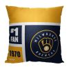 [Personalization Only] OFFICIAL MLB Colorblock Pillow - Milwaukee Brewers