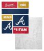 [Personalization Only] Braves Colorblock Personalized Silk Touch Sherpa Throw Blanket