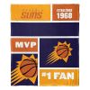 [Personalization Only] OFFICIAL NBA Colorblock Silk Touch Throw Blanket - Phoenix Suns