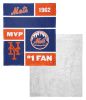 [Personalization Only] Mets Colorblock Personalized Silk Touch Sherpa Throw Blanket