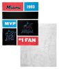 [Personalization Only] Marlins Colorblock Personalized Silk Touch Sherpa Throw Blanket