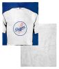 [Personalization Only] Dodgers OFFICIAL MLB Jersey Personalized Silk Touch Sherpa Throw Blanket, 50" X 60"