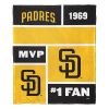 [Personalization Only] Padres Colorblock Personalized Silk Throw