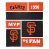 [Personalization Only] SF Giants Colorblock Personalized Silk Throw