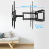 Full Motion TV Wall Mount Swivel Tilt TV Wall Rack Support 37-70' TV Wall Mount Max VESA Up To 600x400mm