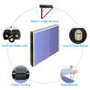 Table Tennis Table Foldable & Portable Ping Pong Table Set with Net and 2 Ping Pong Paddles for Indoor Outdoor Game