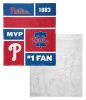 [Personalization Only] Phillies Colorblock Personalized Silk Touch Sherpa Throw Blanket