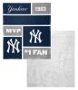 [Personalization Only] Yankees Colorblock Personalized Silk Touch Sherpa Throw Blanket