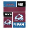 [Personalization Only] OFFICIAL NHL Colorblock Personalized Silk Touch Throw Blanket - Colorado Avalanche