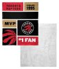 [Personalization Only] OFFICIAL NBA Colorblock Silk Touch Sherpa Throw Blanket - Toronto Raptors