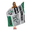 [Personalization Only] OFFICIAL NHL Colorblock Personalized Silk Touch Throw Blanket - Dallas Stars