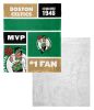 [Personalization Only] OFFICIAL NBA Colorblock Silk Touch Sherpa Throw Blanket - Boston Celtics