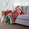 [Personalization Only] OFFICIAL NHL Colorblock Personalized Silk Touch Throw Blanket - Minnesota Wild