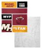 [Personalization Only] OFFICIAL NBA Colorblock Silk Touch Sherpa Throw Blanket - Miami Heat