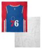 [Personalization Only] OFFICIAL NBA Jersey Silk Touch Sherpa Throw Blanket - 76ers