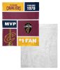 [Personalization Only] OFFICIAL NBA Colorblock Silk Touch Sherpa Throw Blanket - Cleveland Cavaliers