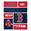 [Personalization Only] Red Sox Colorblock Personalized Silk Throw