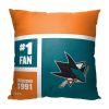 [Personalization Only] OFFICIAL NHL Colorblock Personalized Pillow - San Jose Sharks