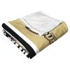 [Personalization Only] OFFICIAL NHL Colorblock Personalized Silk Touch Throw Blanket - Anaheim Ducks