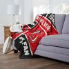 [Personalization Only] OFFICIAL NHL Colorblock Personalized Silk Touch Sherpa Throw Blanket - New Jersey Devils