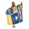 [Personalization Only] OFFICIAL NHL Colorblock Personalized Silk Touch Throw Blanket - Buffalo Sabres